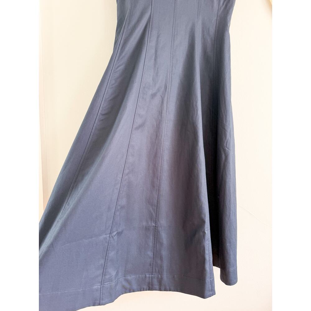 Madewell | NWT The Rylee Midi Dress Classic Navy Blue Sleeveless | Sz 10 - Picture 5 of 12